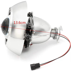 2.5 inç HID Xenon Bi Xenon projektör Lens güçlendirme araba Styling far DIY lamba için H1 ampul ile kefenlerle H4 H7 soket kiti - Product Image 3