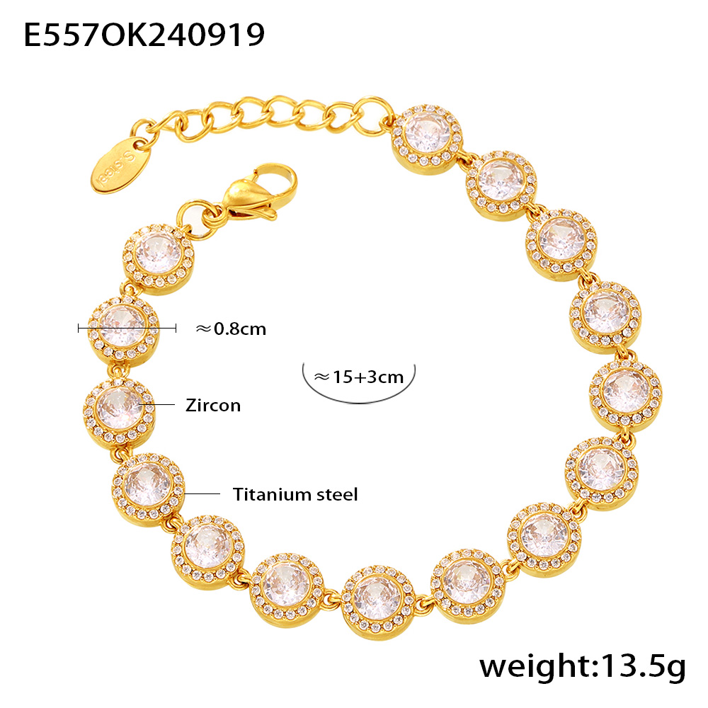 E557-Round gold white