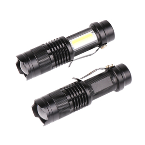 Yeni tasarım XP-G Q5 dahili pil USB şarj el feneri COB LED zumlanabilir su geçirmez taktik Torch lambası LED ampuller - Product Image 2
