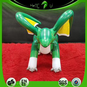 Hongyi oyuncak binmek şişme yeşil ejderha kanat özel şişme gıcırtılı ejderha modeli ile eğlenceli - Product Image 3