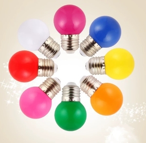 LED renk topu kabarcık renk ampul G45 küçük renk fener ampul noel günü kutlama dekoratif ışık - Product Image 1