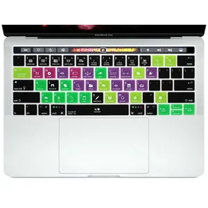 Ableton Live Shortcut Hot key US Keyboard Skin Funda de silicona para Apple Mac Book pro 13 15 Retina con barra táctil A1706 A1707 - Product Image 1