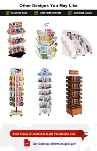 Craft Show Bumper Sticker hiển thị ý tưởng cửa hàng bán lẻ sàn gỗ xoay treo prong Sticker hiển thị giá đứng - Product Image 2