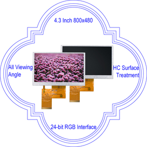 Placa controladora LCD de 4,3 pulgadas de fábrica de alta calidad, resolución 800X480, módulo TFT LCD, fabricante de Pantalla RGB - Product Image 2