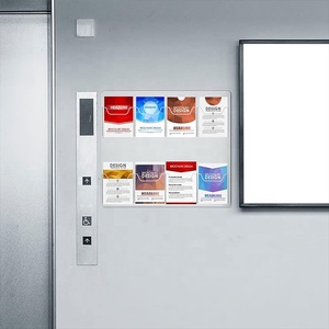 8 túi Acrylic Brochure chủ hiển thị tường mountable thiệp chúc mừng tờ rơi tài liệu tài liệu Acrylic hiển thị đứng chủ - Product Image 4