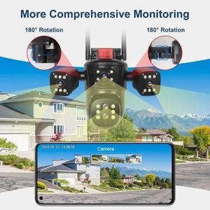 LX 10K 20MP cinque lenti a quattro schermi 10X Zoom ottico Wireless IP cctv telecamera di sicurezza wifi a colori visione notturna telecamera di rete - Product Image 3