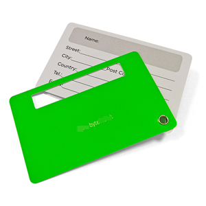 Etiqueta de equipaje de PVC impresa personalizada de diseño gratuito con cuerda elástica transparente Producto de impresión de plástico - Product Image 2