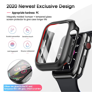 2 in 1 360 derece tam saat camı kapak izle ekran koruyucu kılıf apple Iwatch serisi 7 6 SE - Product Image 4