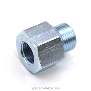Customized Steel Lathe Parts Hexagon Nut Round Bolt Galvanized Surface Screw-On <strong>Connector</strong> for <strong>Machinery</strong>