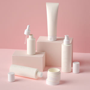 Conjunto de embalagens de cosméticos para viagem, frasco dispensador de soro e óleo de 30 ml, frasco de creme facial de 50 ml, frasco de toner de 80 ml, frasco de bomba de loção e toner de 100 ml