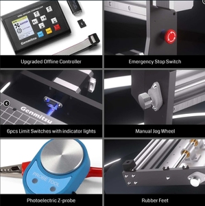 3020 pro CNC 500W, ระบายความร้อนด้วยน้ํา, เราเตอร์ CNC 020-PRO MAX V2 พร้อมส่วนประกอบที่ได้รับการอัพเกรด, พอร์ตฟังก์ชั่นที่ขยาย, - Product Image 5