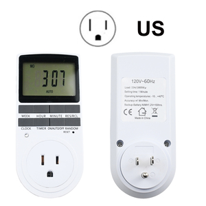 Электронный цифровой таймер EU/US/FR/BR Plug-230 В/110 В розетка кухонного таймера-7 дней 12/24 час программируемый таймер - Product Image 6