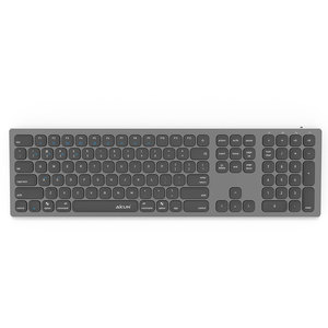 Aikun teclado recargable de aluminio completo Triple 3 teclado Bluetooth 5,0 con estructura tipo tijeras, teclado Delgado ultrafino - Product Image 4
