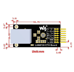 Smart Electronics LAN8720 modulo di rete Ethernet ricetrasmettitore RMII interfaccia scheda di sviluppo per Arduino DIY