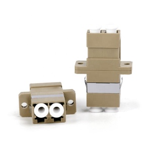 UPCデュアルコアデュアルクワッドLC PC APC SM MM OM1 OM2 OM3二重光ファイバーアダプターFTTHネットワーク用通信 - Product Image 4
