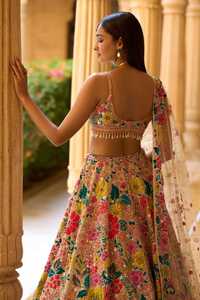 Shalwar kameez ชุดผ้า Georgette lehenga แบบเย็บปักลายทั้งหมดมีหลายสีชุดสำหรับผู้ใหญ่