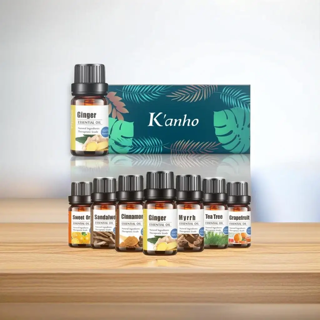 Kanho 10ml Lymph drainage Entlasten Sie Muskel ätherisches Öl Hautpflege Ingwer, Massage Ingwer ätherisches Öl