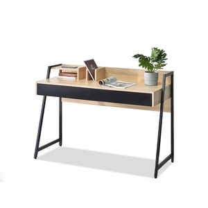 Mesa de ordenador multifuncional y de moda con almacenamiento y diseño de marco de metal resistente PB MDF para sala de estudio de oficina en casa - Product Image 1