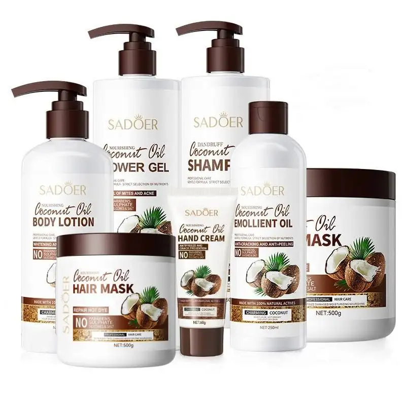 Atacado Shampoo De Óleo De Coco E Condicionador Hidratante Anti-Caspa Orgânico Shampoo De Coco