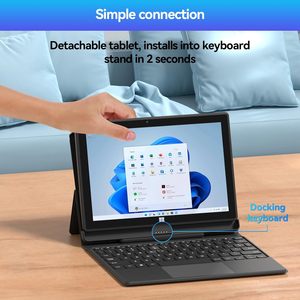 热卖10.1英寸WIFI英特尔J4125视窗10 2合1触摸屏笔记本电脑8GB内存128GB Win 10平板电脑 - Product Image 4
