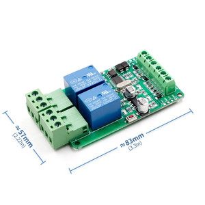 YOINNOVATI2ウェイリレーモジュール出力2チャンネルスイッチ入力TTL/RS485インターフェース通信Modbus-Rtu - Product Image 3
