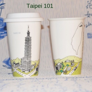 カバー付きクリエイティブセラミックお土産都市コーヒーマグシンガポールフィッシュテイルライオンマグ蓋付きフルカラー印刷マグカップカップ - Product Image 5