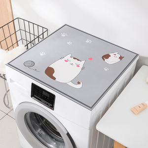 定制标志硅藻洗泥机盖防晒防尘厨房桌垫硅橡胶电脑家用 - Product Image 4