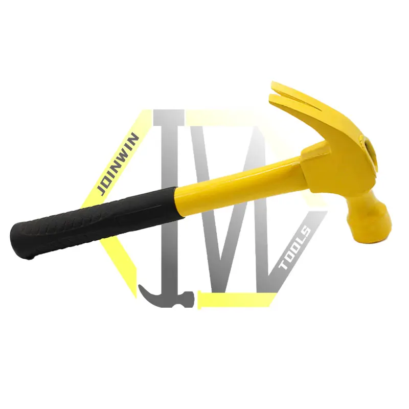 JOINWIN-martillo de garra con mango tubular, cara lisa, se puede usar para construcción de uñas de jardín