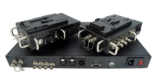 4k uhd sistema de fibra óptica ao vivo, para a sony HDC-4800, 4k efp para conversor de fibra com 4 x 3g-sdi/intercomunicador/<span class=keywords><strong>tally</strong></span>/remoto/ifb para eng