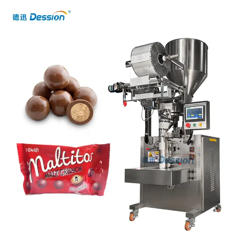 Dession Verticale Petite Boule De Chocolat Bonbons Emballage Machine Prix Usine