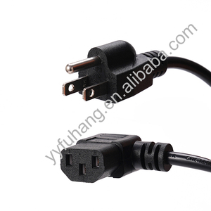 Amerika standart 3 fiş C13 güç kablosu elektronik abd Plug kullanılan masaüstü ve dizüstü güç kabloları - Product Image 3