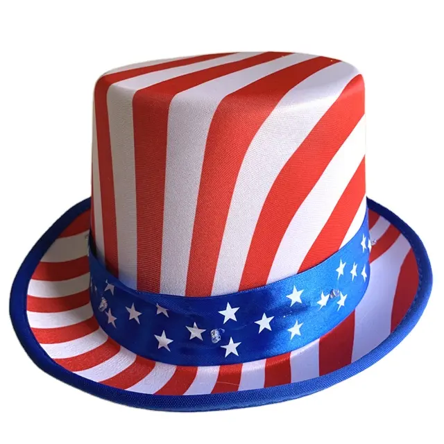 American Flag Hat Party Supplies Patriotic 4th of July Hats for Independence Day Red White and Blue USA Party Accessories