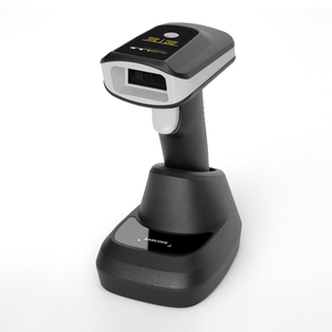 Automatic <strong>Scan</strong> Handheld 2D QR <strong>Code</strong> Reader Bluetooth 2.4G Wireless Barcode Scanner with Display Screen and Charger - Product Image 1