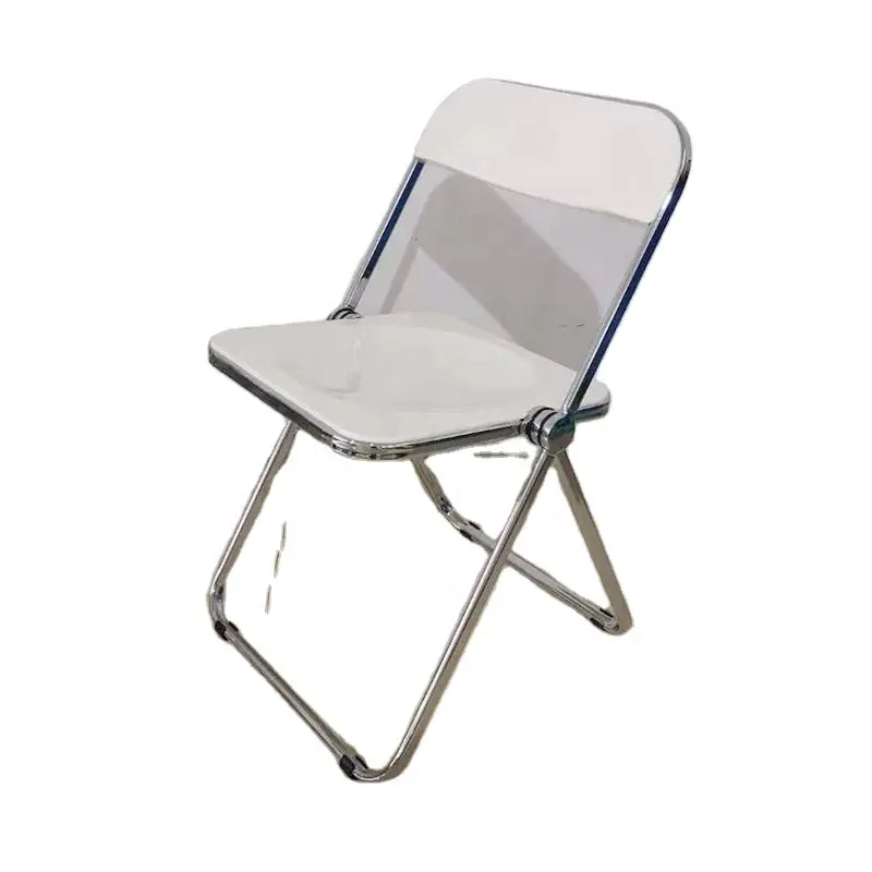 Portable modern livingroom Chair Transparent Folding Chairs clear acrylic folding chairs