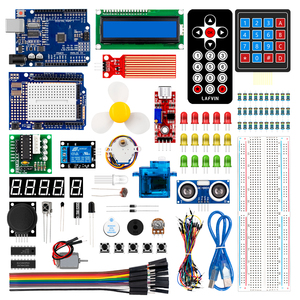 LAFVIN Super Starter Kit per scheda Arduino R3, Servo SG90, motore passo-passo, cavo jumper + scatola al dettaglio/Tutorial
