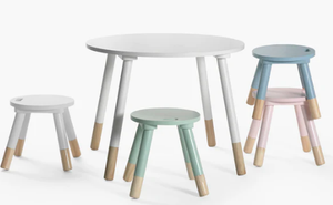 子供用ラウンドテーブルとチェアセット幼稚園センター-学習デスクとスツール - Product Image 6
