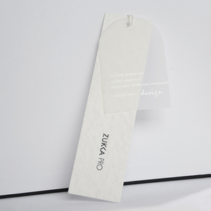 Tùy chỉnh sang trọng hangtag quần áo Swing Sản phẩm giấy tag may Nhãn quần áo rõ ràng trong suốt nhựa Frosted PVC treo tag - Product Image 4