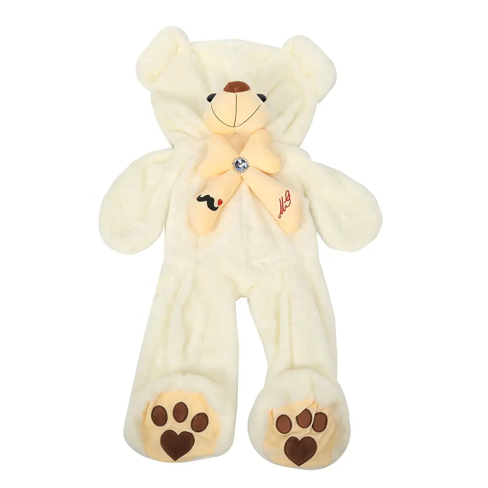 Toptan unstuffed teddy bear skins fabrika fiyat peluş hayvan oyuncaklar büyük boy toplu dev oyuncak ayı doldurmadan