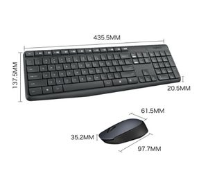 Nuevo teclado y ratón inalámbricos Logitech Mk345 originales, conjunto de teclado y ratón inalámbricos de 2,4 Ghz para ordenador de escritorio