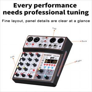 Fast Ship 5 Channel Mini Small <strong>Audio</strong> Mixer <strong>Audio</strong> Console with USB Connecting to <strong>Computer</strong>