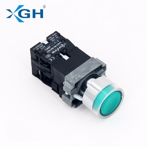 Lamba led serisi ışık ile Xb2 serisi yeşil Led düz ışıklı anlık basmalı düğme anahtarı - Product Image 5
