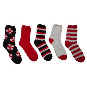 Mùa Đông Nhiệt Vớ Phụ Nữ Ấm Áp Mềm Mại San Hô Lông Cừu Vớ Tùy Chỉnh Dày Fluffy Mờ Vớ - Product Image 4