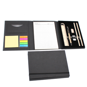 Factory Price Wholesale Custom Kraft Paper <strong>Notebook</strong> Set <strong>Memo</strong> <strong>Notepad</strong> and Sticky Notes with Pen Pencil Erase Ruler Stationery - Product Image 1