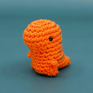 DIY Crochet <strong>Kit</strong> for Beginners Tyrannosaurus Rex Dinosaur Amigurumi T-Rex BEGINNER to Advanced Crochet Tutorial and <strong>Pattern</strong> - Product Image 5