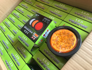 QL-5054 18 LEDs 4 "นิ้วสีแดงสีเหลืองสีขาวรอบหยุด/เปิด/หางสำหรับรถบรรทุกกึ่งแสงที่มี Grommet สำหรับ Vecheil ยาว24โวลต์ - Product Image 2