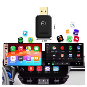 Oem ODM USB không dây Carplay adapter 5 gam Wifi <span class=keywords><strong>Dongle</strong></span> xe thông minh chơi <span class=keywords><strong>Linux</strong></span> Bộ giải mã bài hát hộp RAV4 cho TOYOTA IOS Mercedes Mazda - Product Image 1
