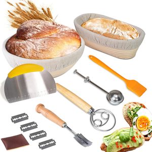 Sourdough Bánh Mì Chống Giỏ 9 Inch Sourdough Starter Kit Cao Cấp Nướng Quy Mô Kỹ Thuật Số Quy Mô Nhà Bếp Bánh Mì Giỏ Set - Product Image 2