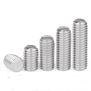 <strong>M1</strong>.6-M10 GB73 304 Stainless Steel Slotted Head Flat Point End Headless Grub Bolt Set <strong>Screw</strong> M2-M8 M2.5 M3 M4 M5 M6 M10 - Product Image 2