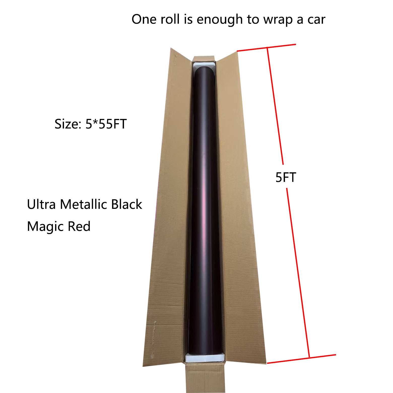 Ultra Métallique Noir Magique Rouge