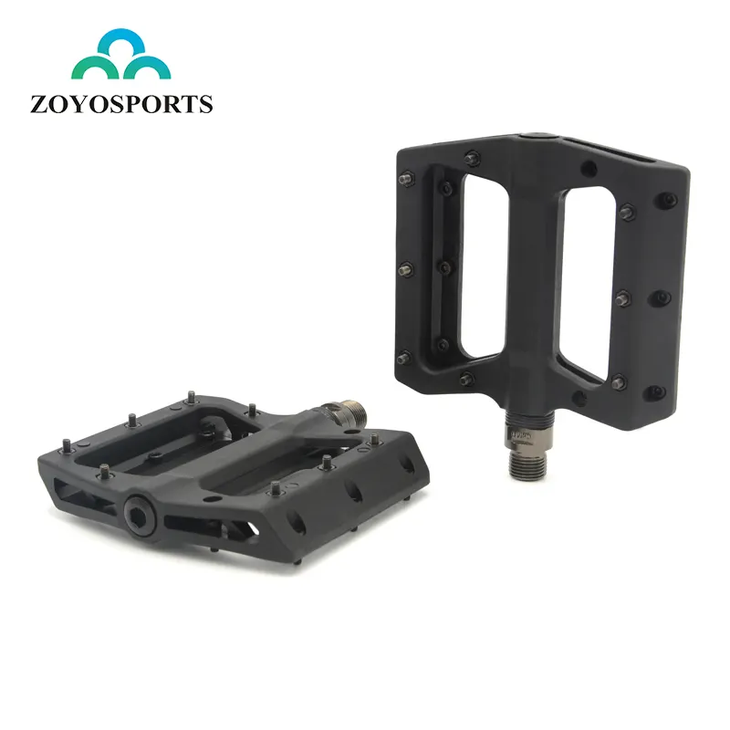 ZOYOSPORTS Luce MTB BMX Foading Parti Della Bici Semplice disegno della bicicletta pedale Asse CNC Nylon Pedale Della Bicicletta di plastica